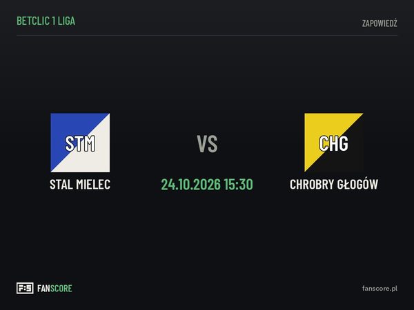 Stal Mielec – Chrobry Głogów w 12. kolejce Betclic 1 Ligi